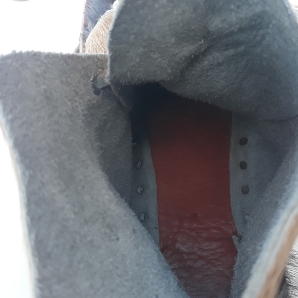 Cow hide boots